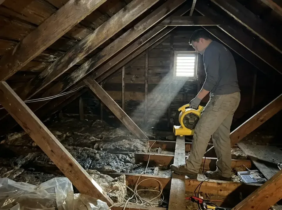 attic-water-damage-drying-proc-007 — frequently asked questions, Emergency Water Extraction & 24/7 Flood Response in Boonton…